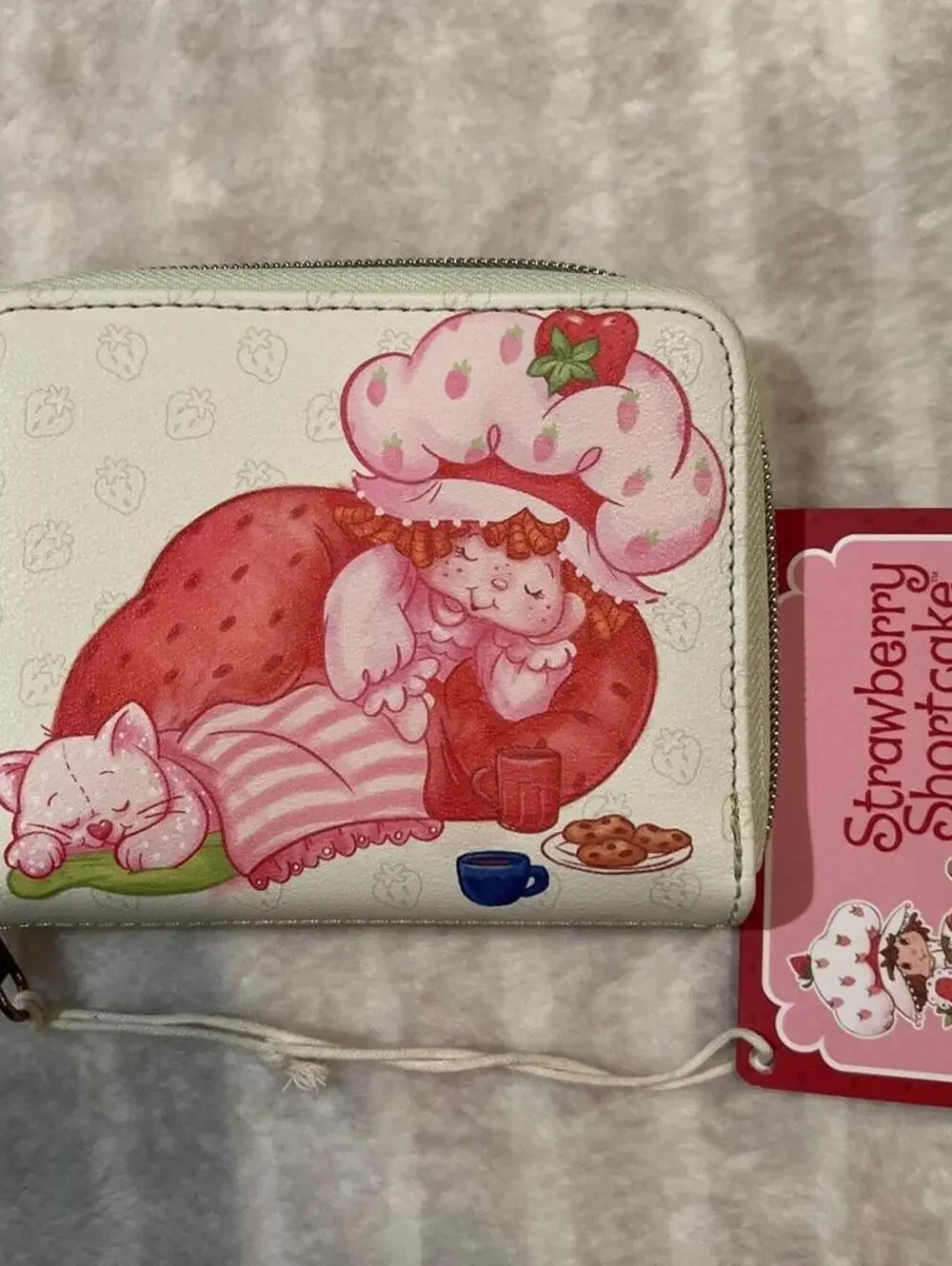 Loungefly Strawberry Shortcake Pie Toss Backpack Wallet Set NWT